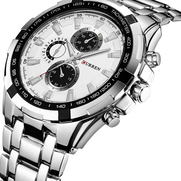 SILVER TOP QUALITY MEN BRAND NEW WATCH - Picture 2 of 7